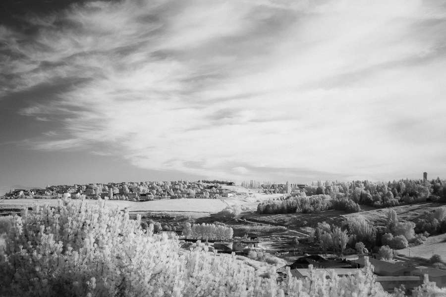 The Town of Pullman in Infrared From Hotel