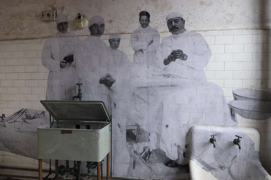 JR Photographs Inside Ellis Island Hospital