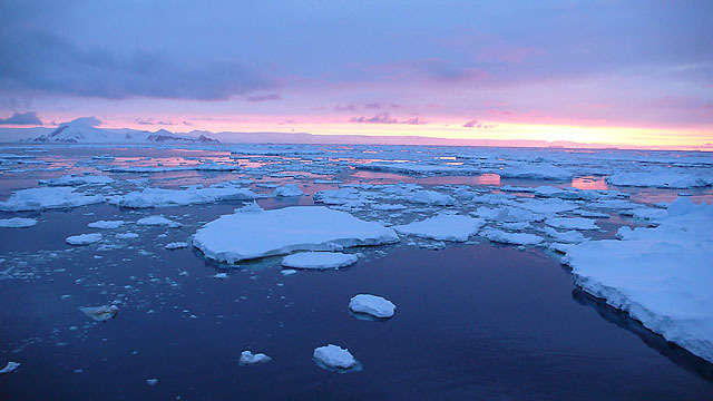 The Start of An Antarctic Sunset